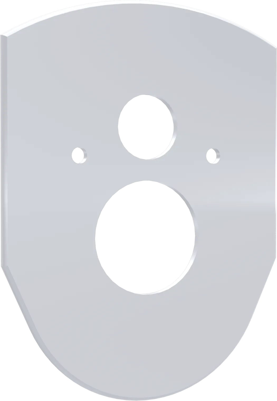 Placa de cubierta Vario, blanca