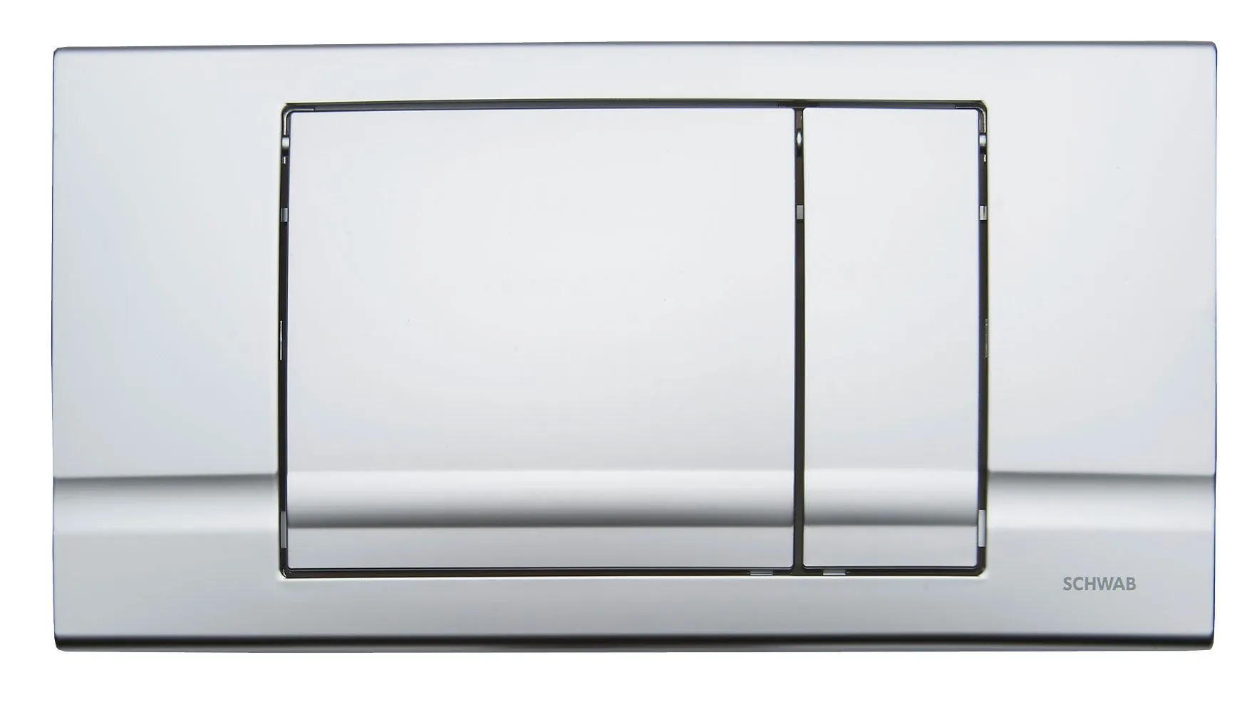 FLUSHING PLATE RIVA DUO, matt chrome