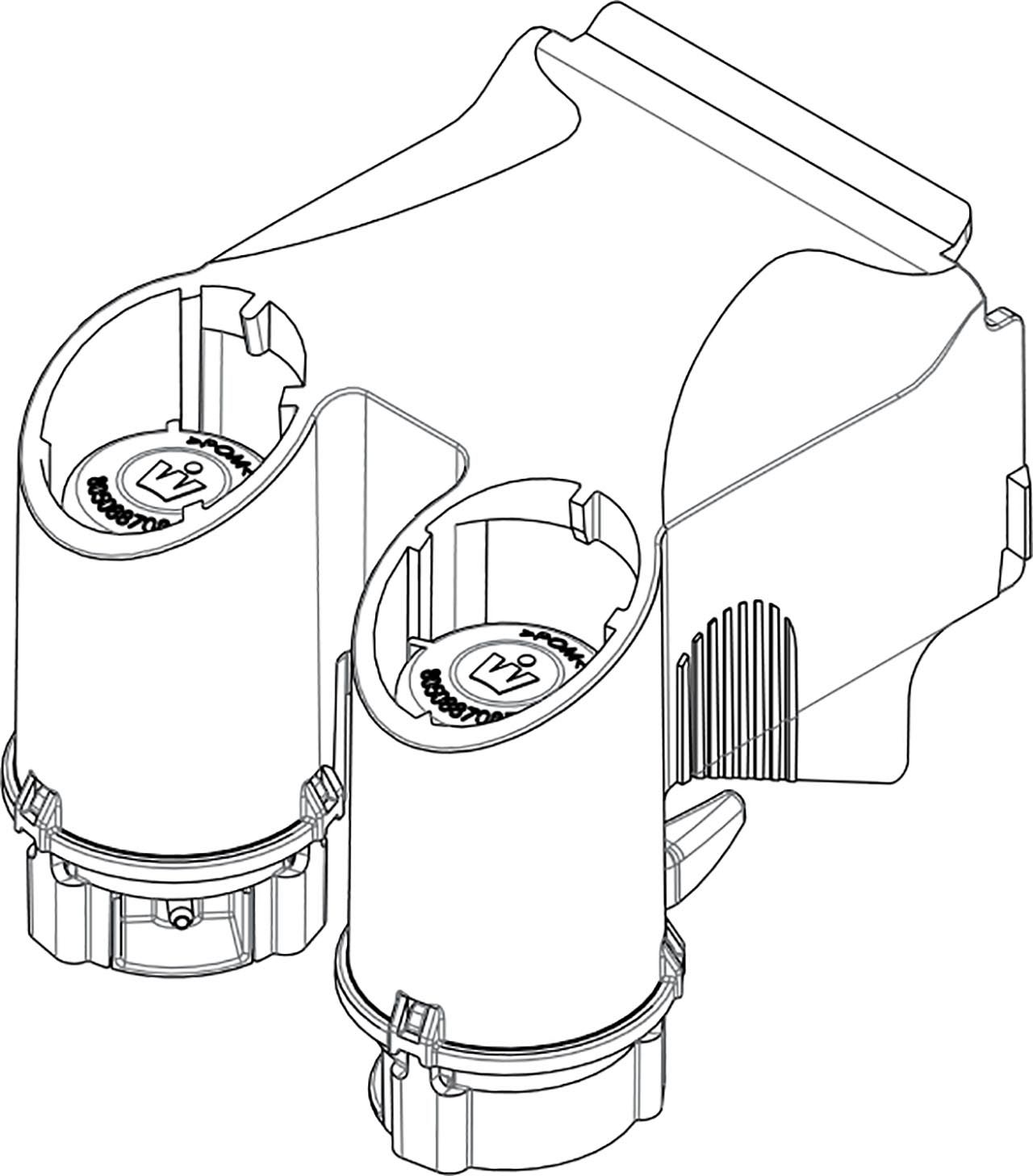 Pneumatische hefboom met haken WISA XS/XT