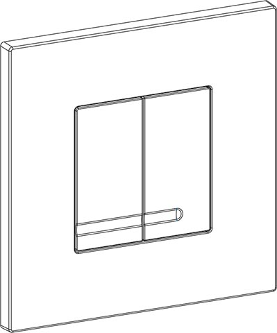 Panel de control XS Delos metal blanco DF