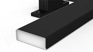 Celia LED spiegel lamp 30 cm mat zwart