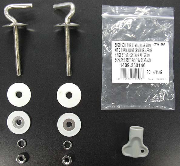 Scharnierset toiletzitting Centaur (vanaf 2009)