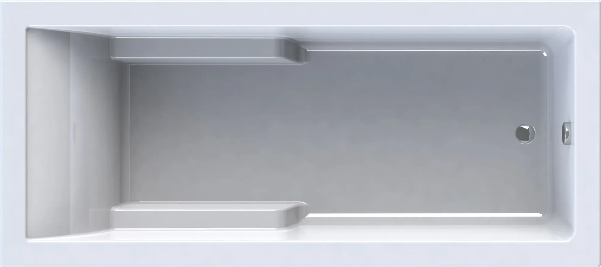 Basilia shower 180x80 cm, wit