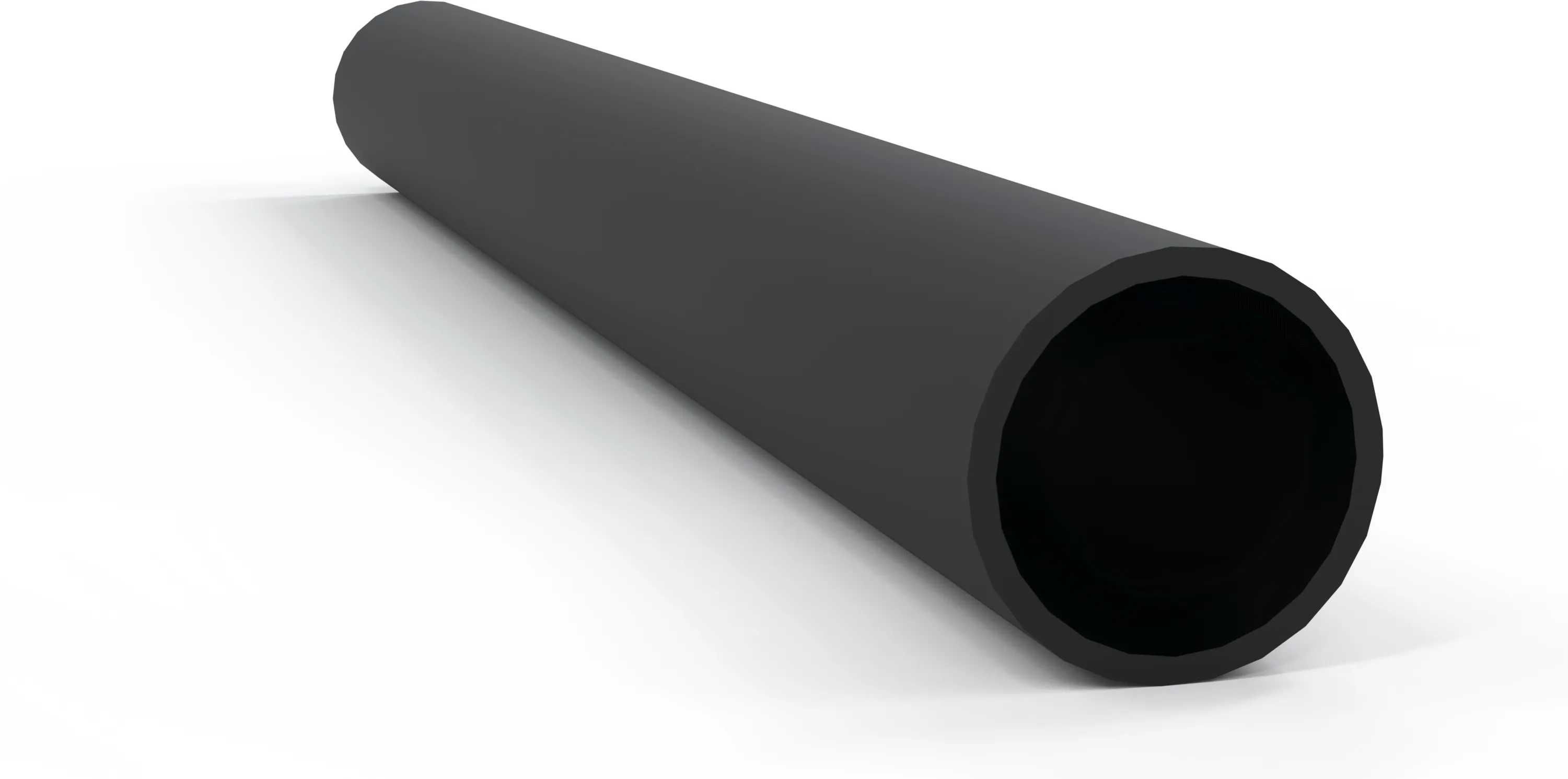 Valpijpverlengbuis 450 mm x 45 mm, zwart