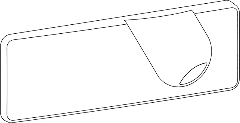 Bedieningspaneel WISA 2100 top, wit