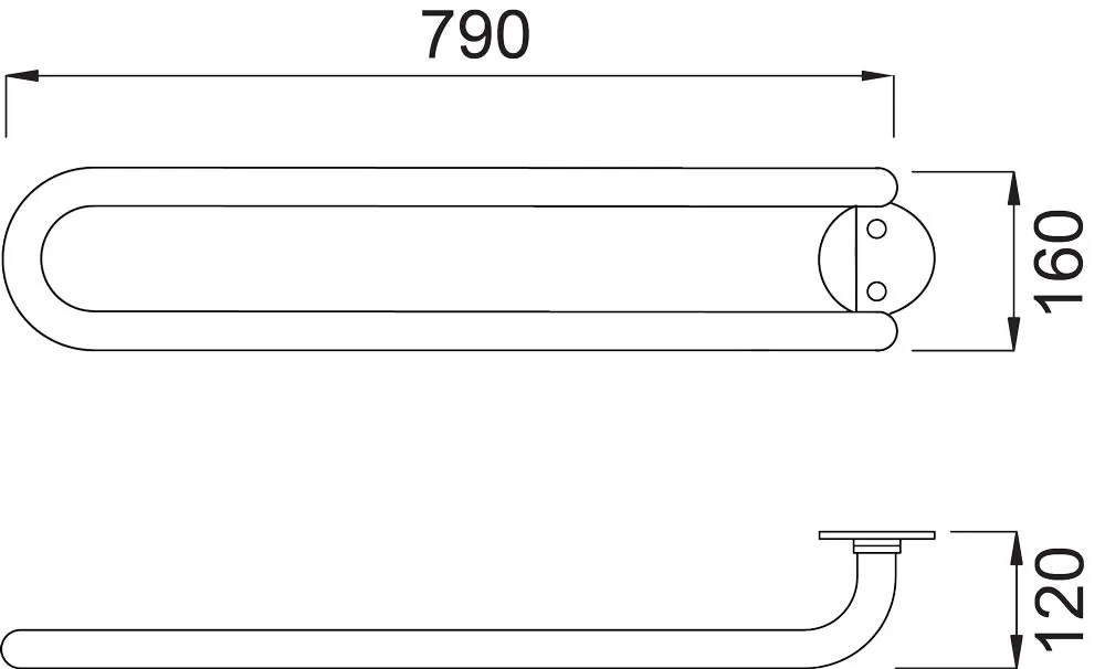 Juego de soportes WISA XS VarioTronic negro