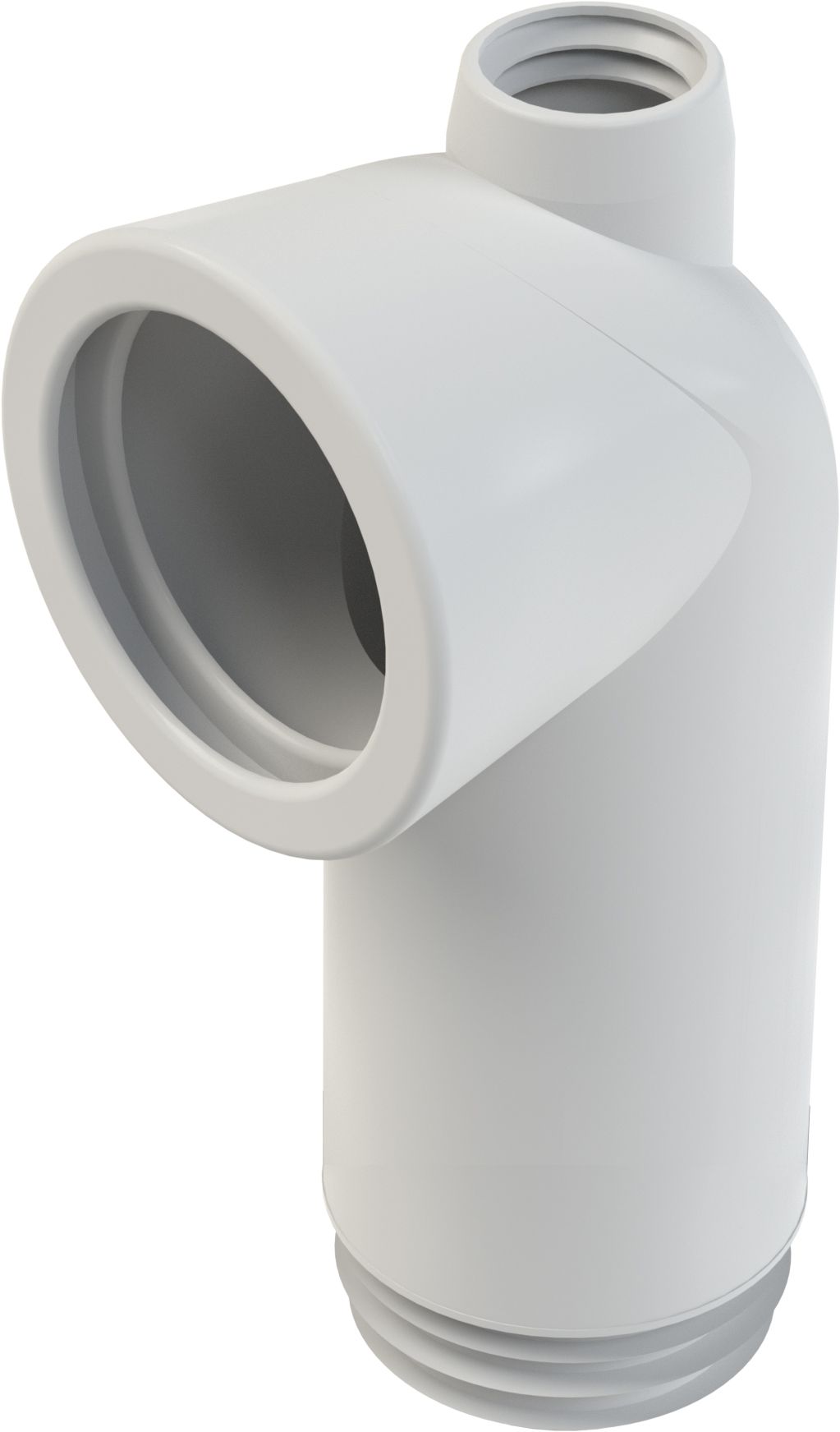 Afvoerbocht no 303M L=180mm, wit