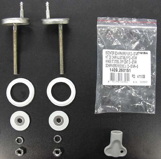 Scharnierset excentrisch toiletzitting D-Star 300/D-Star 300 S