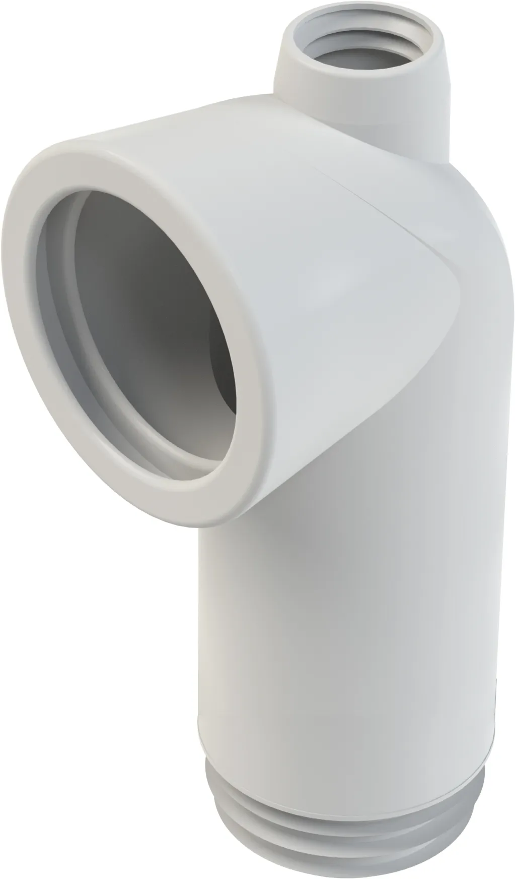 Afvoerbocht no 303M L=180mm, wit