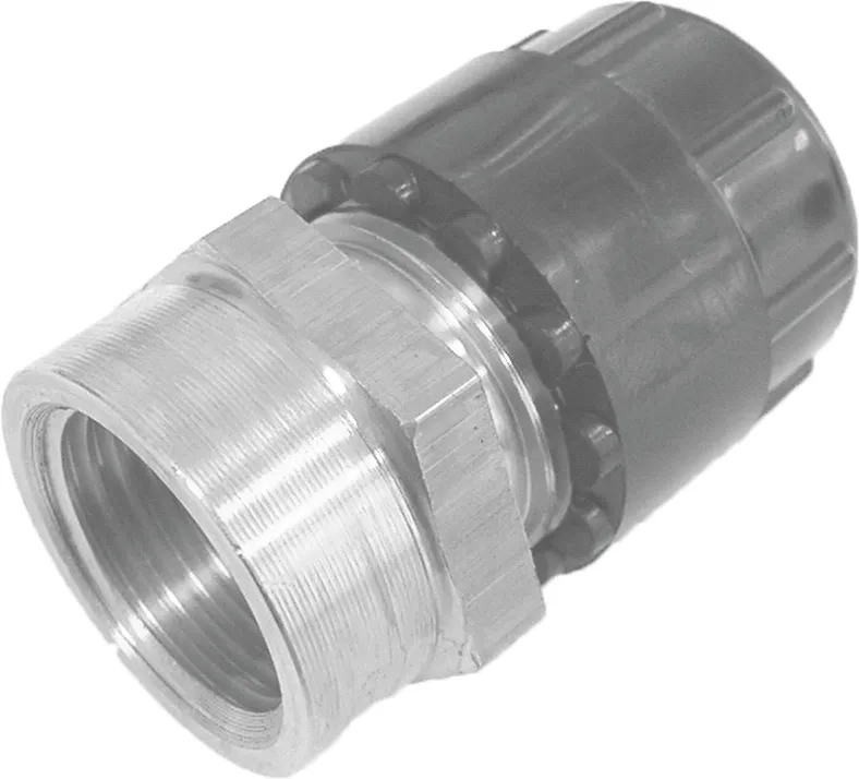 Overgangskoppeling binnendraad 20 mm x G 1/2, zwart