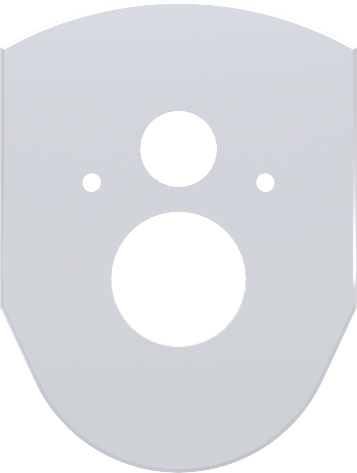 Placa de cubierta Vario, blanca