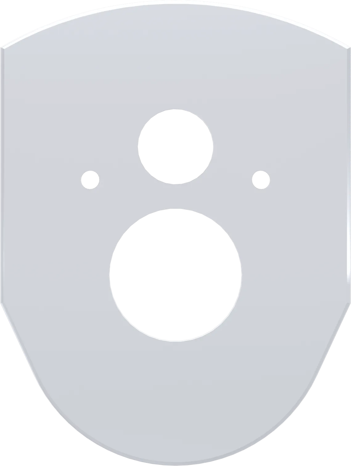 Afdekplaat Vario, wit