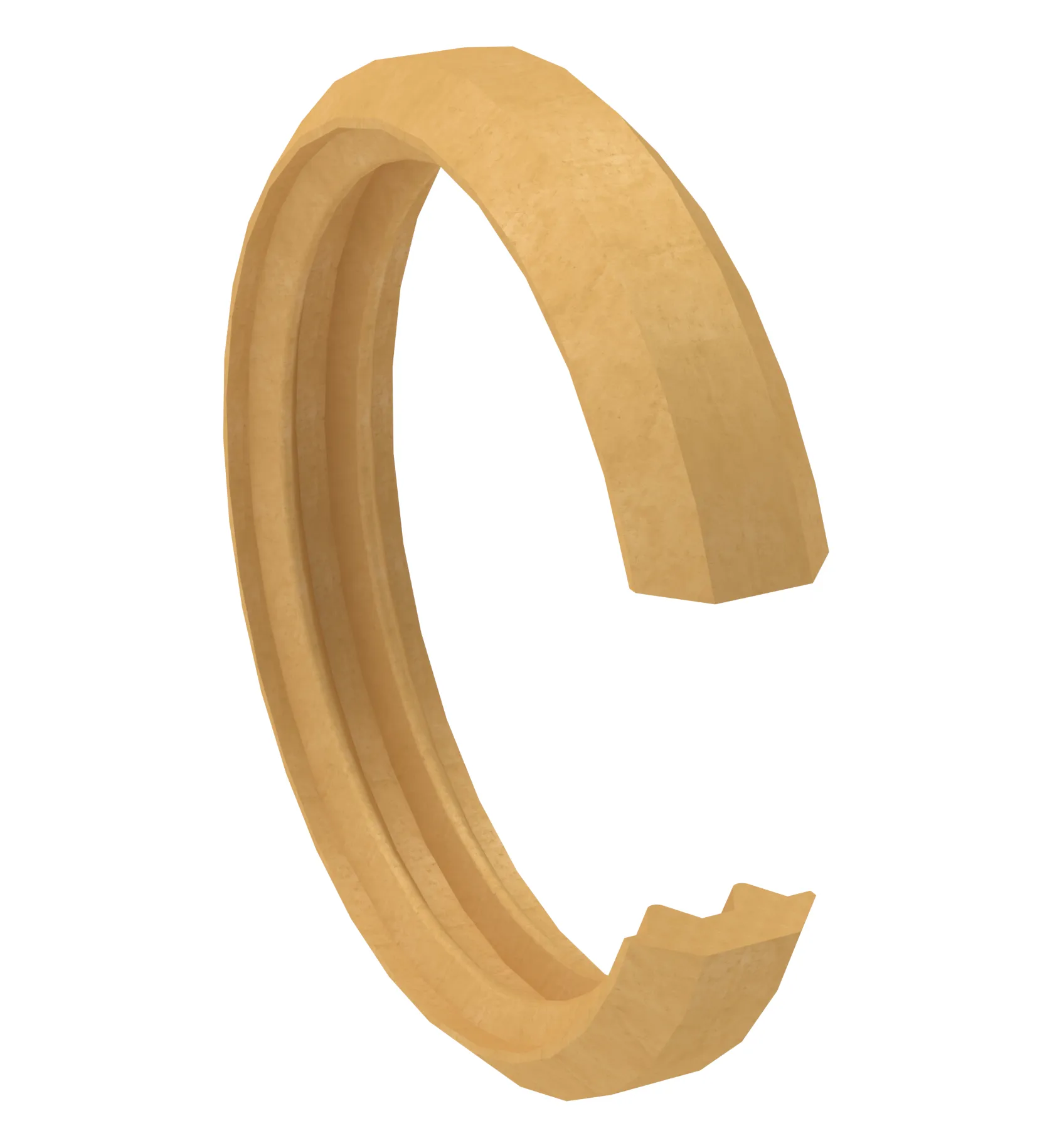 Simplast messing spanring 20 mm, zwart