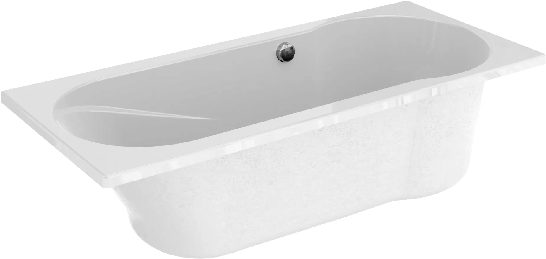 New Fontana links 170x75 cm, wit