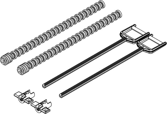 Set of mounting and adjusting pins XT/387 mechanical