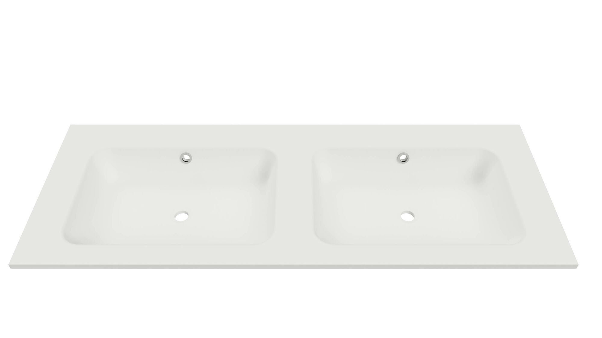 Discreet zwaar Pelgrim Lusso wastafel 120 cm wit, zonder kraangat | 5830180409