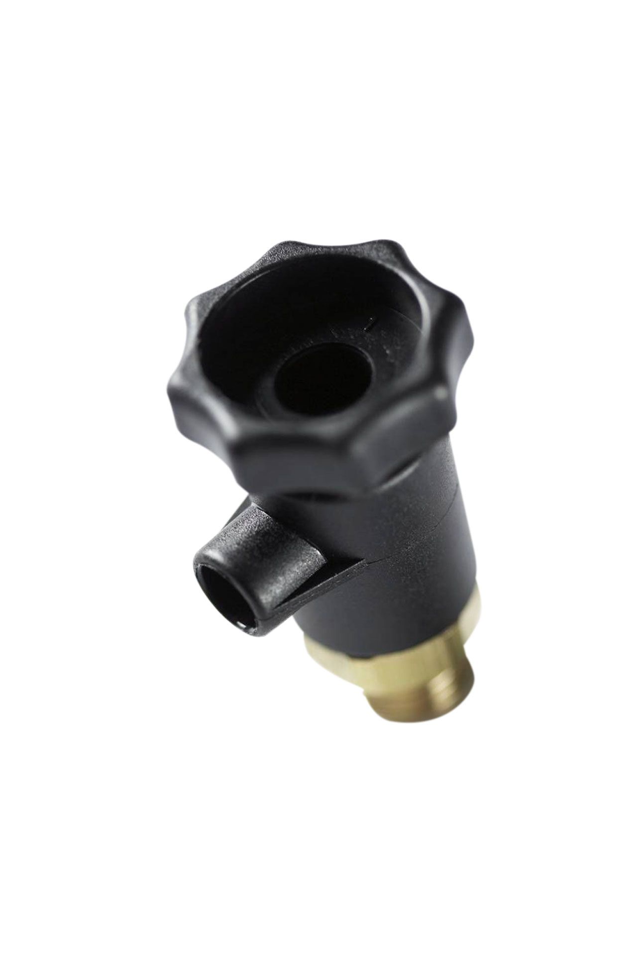 Aftapper met ring (verpakt per stuk), zwart