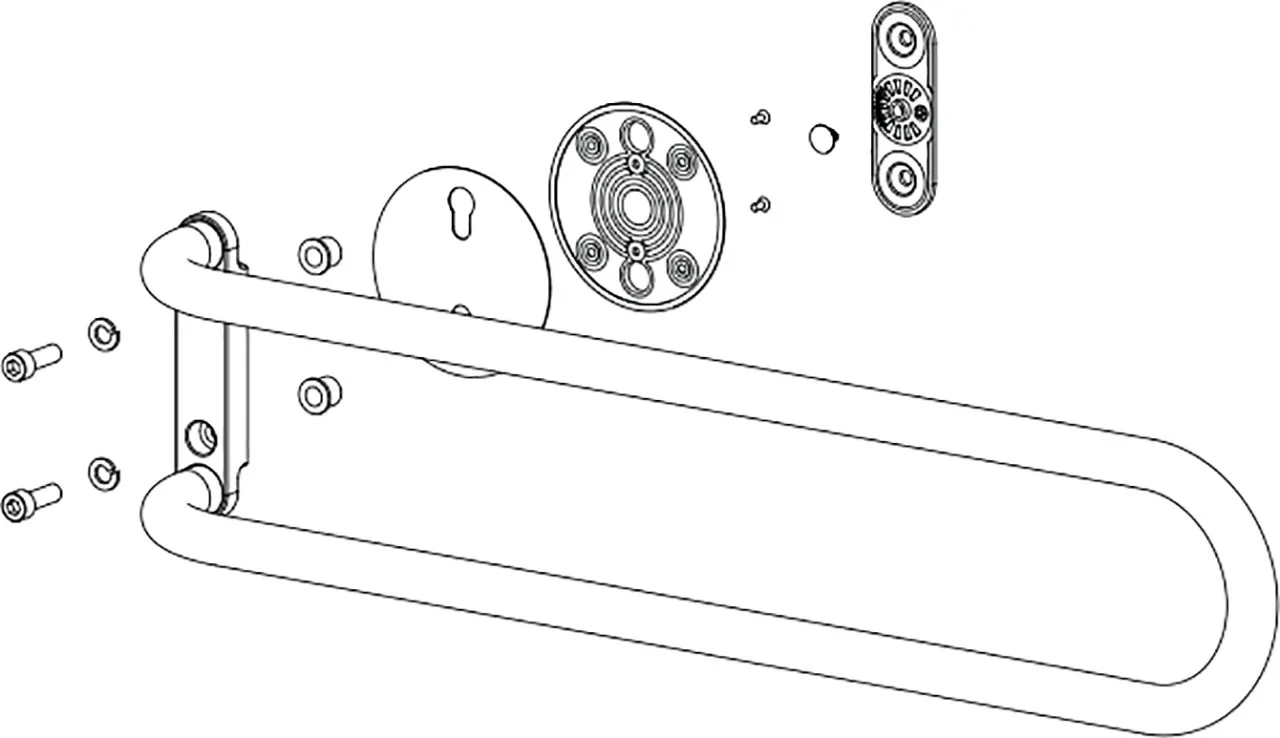 Juego de soportes WISA XS VarioTronic negro