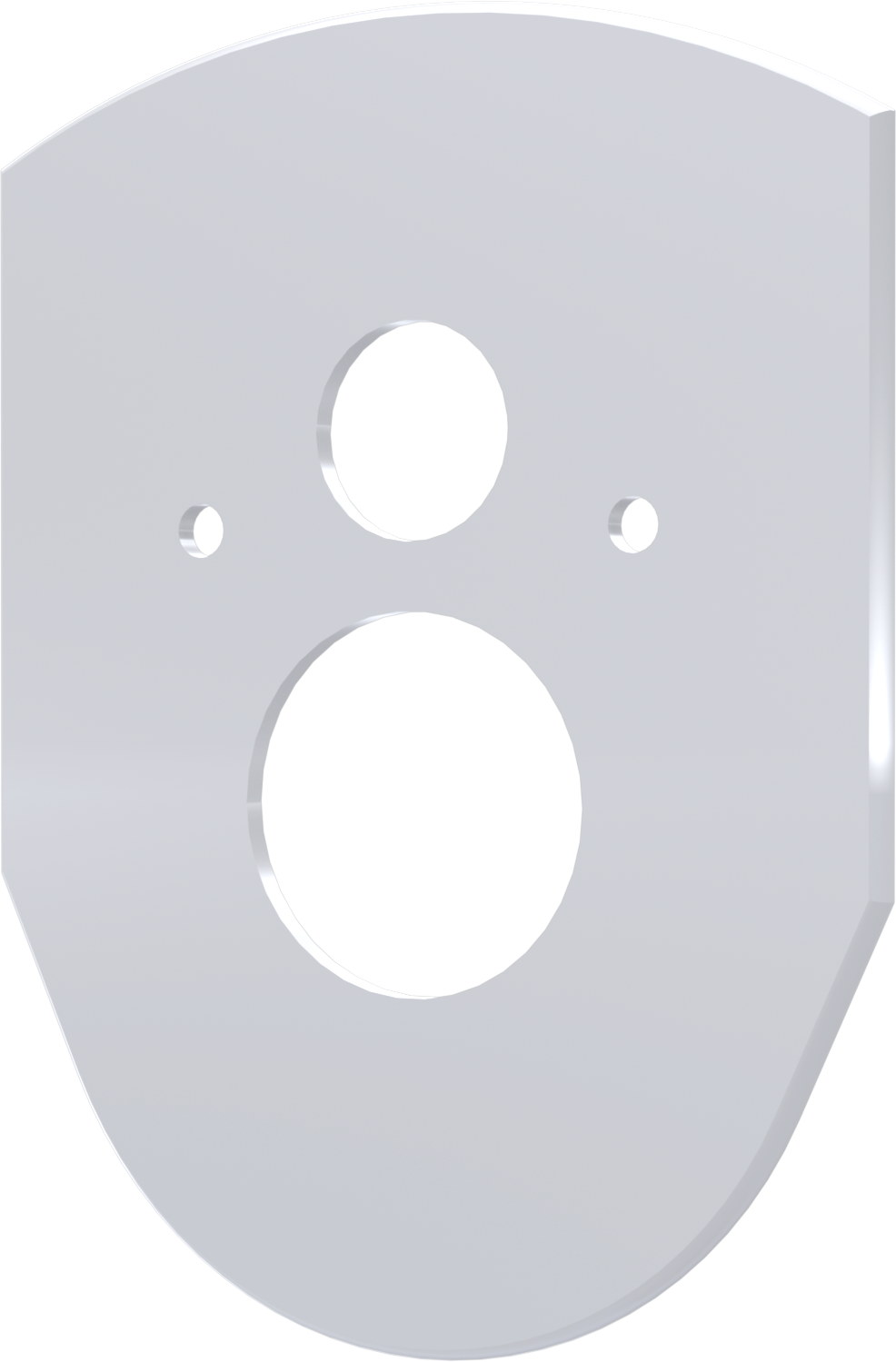 Placa de cubierta Vario, blanca