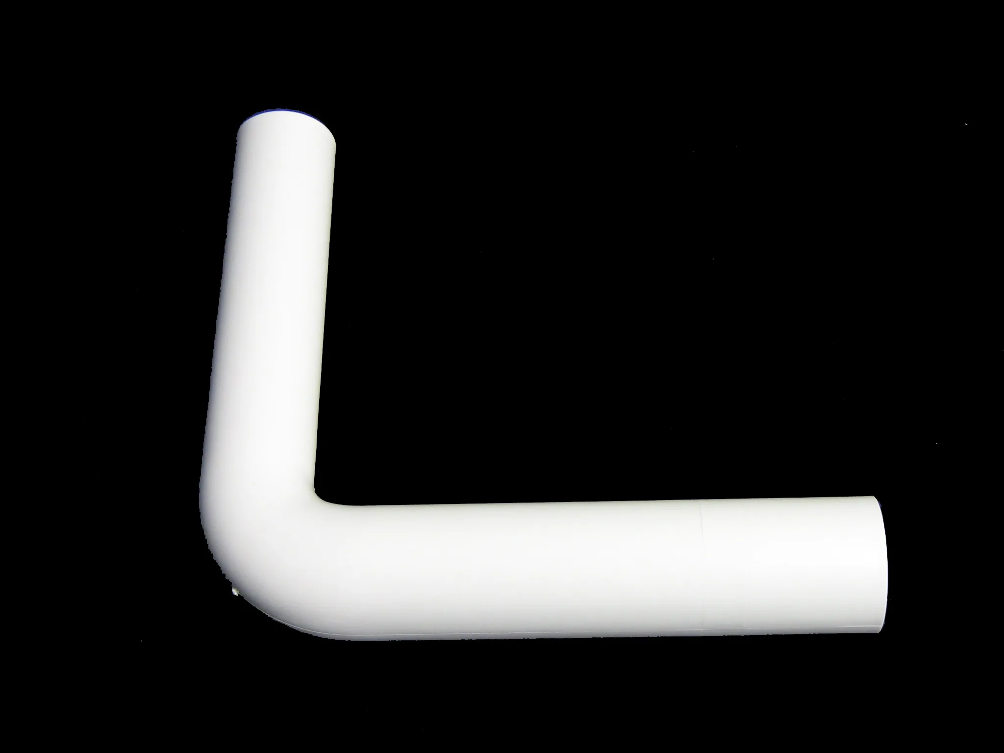Flush pipe elbow, 230 x 210 mm, white