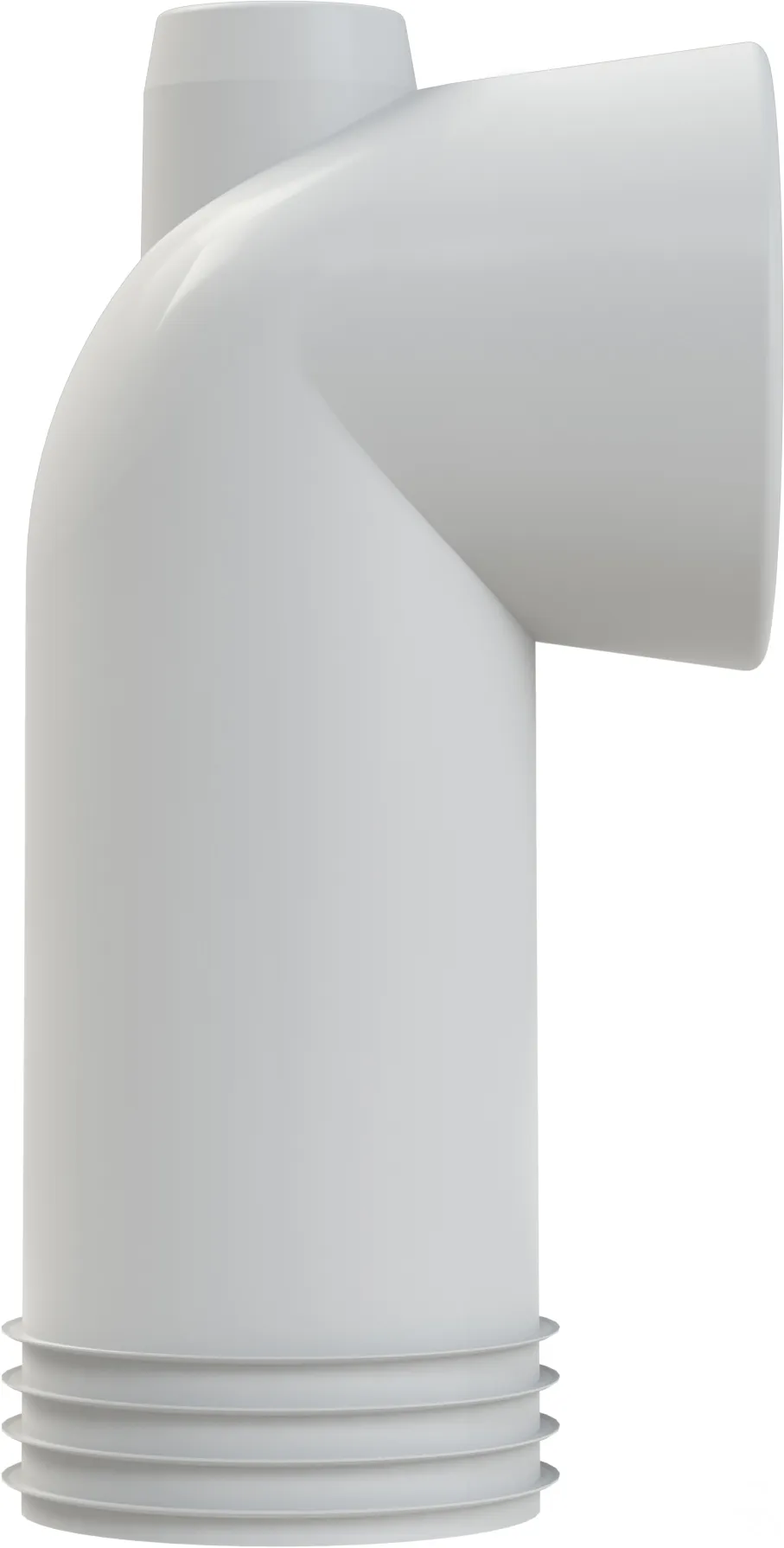 Afvoerbocht no 301K L=180mm, wit