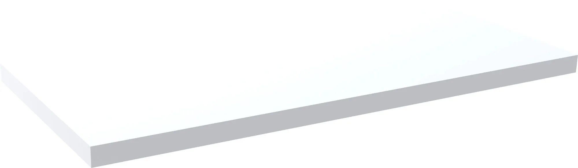 Topblad 101 cm wit hoogglans