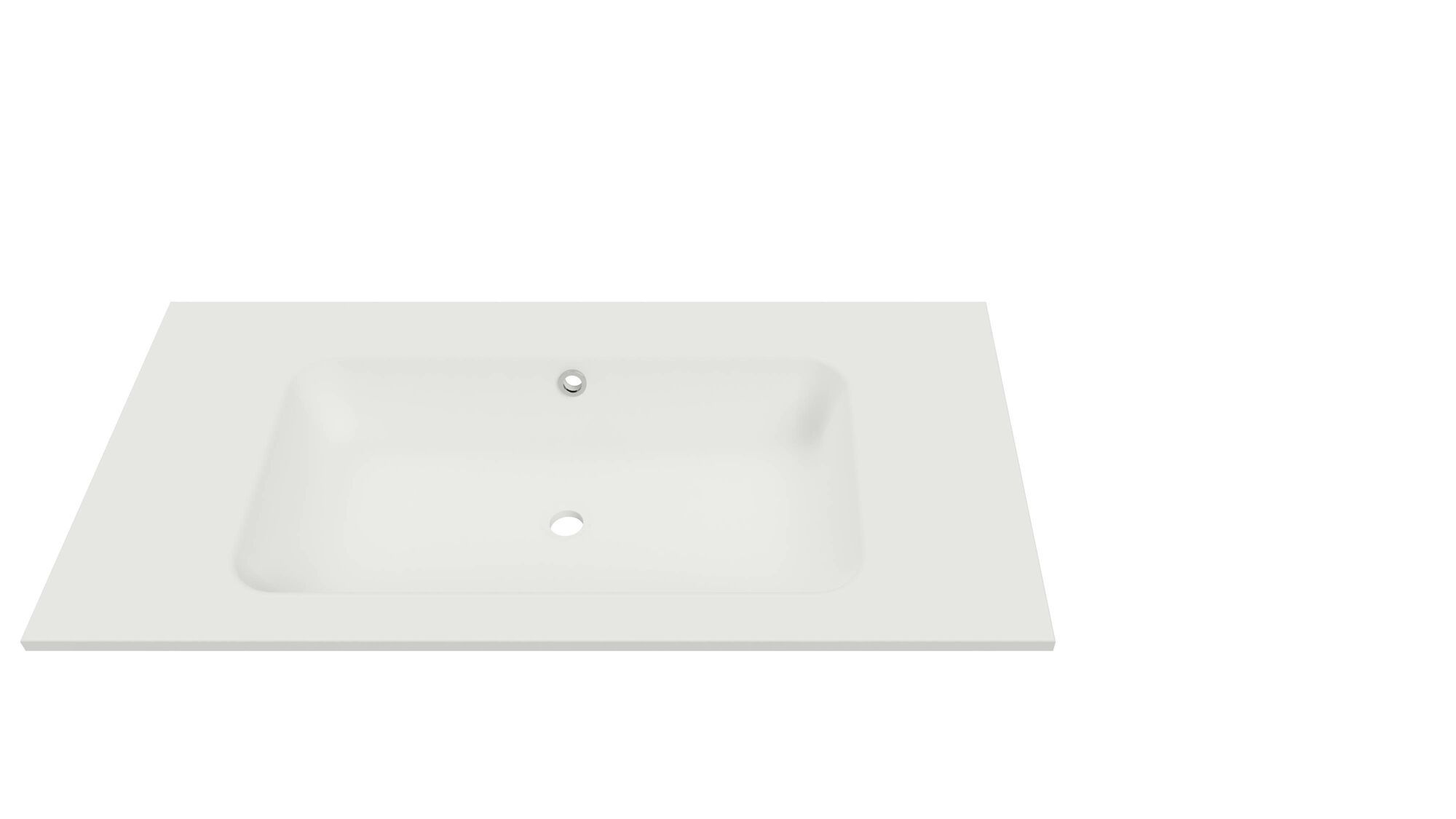 hoek Bourgondië beest Lusso wastafel 90 cm wit, zonder kraangat | 5830180405
