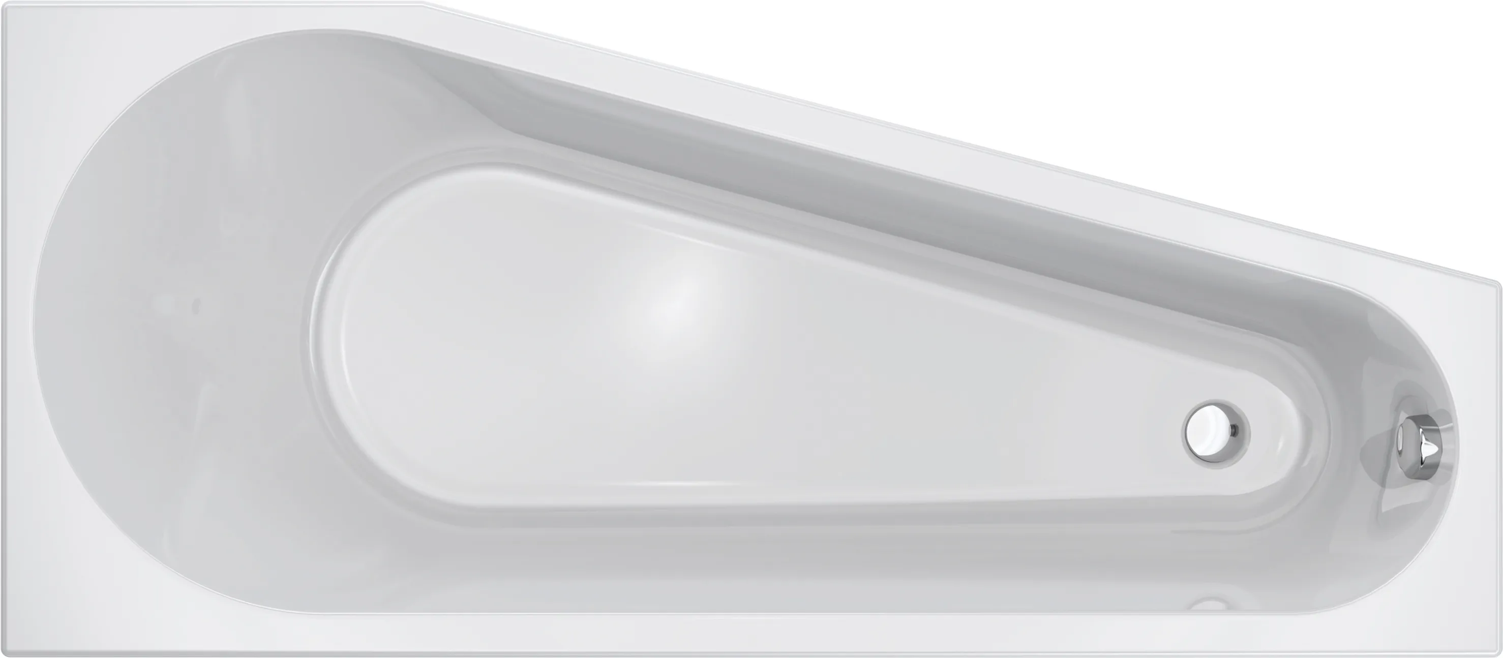 Avellino 160x70 cm rechts, wit