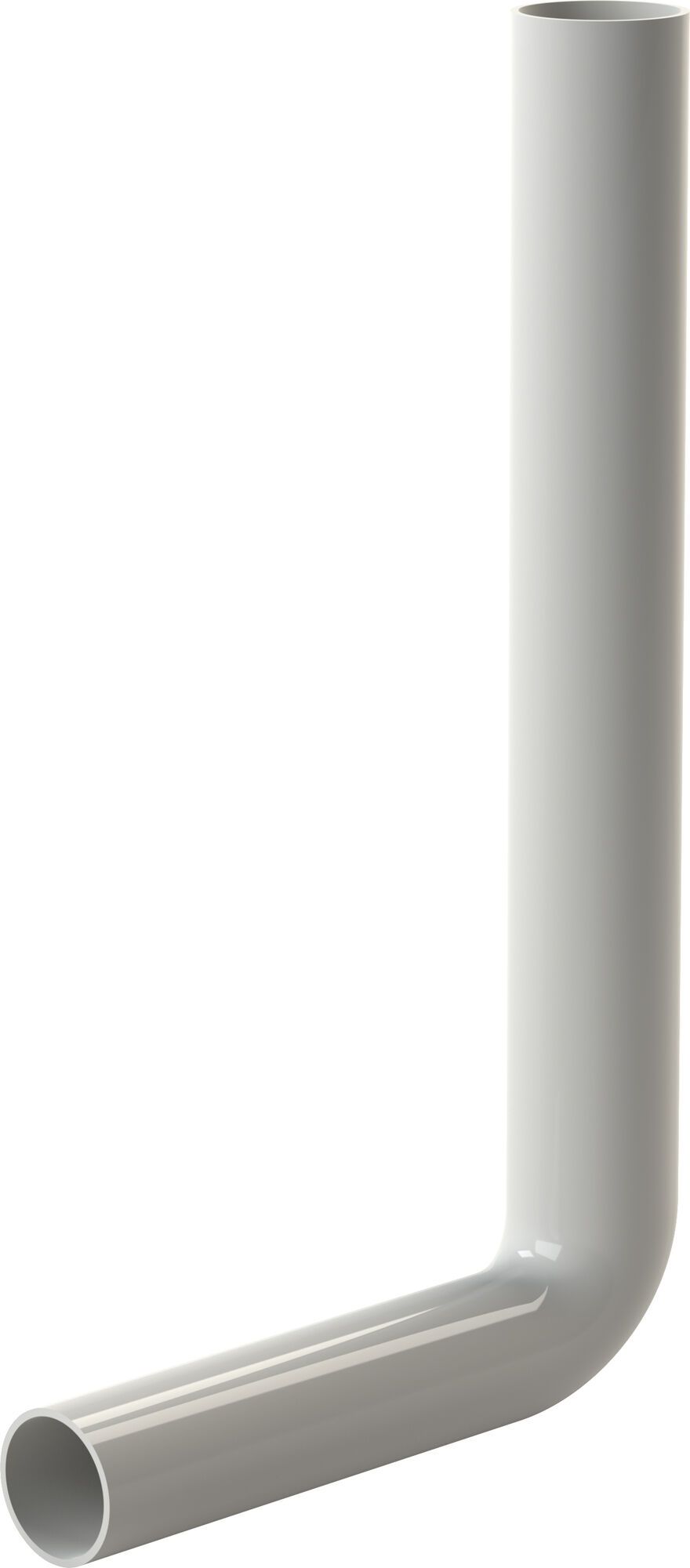 Flush pipe elbow 380 x 210 mm, white