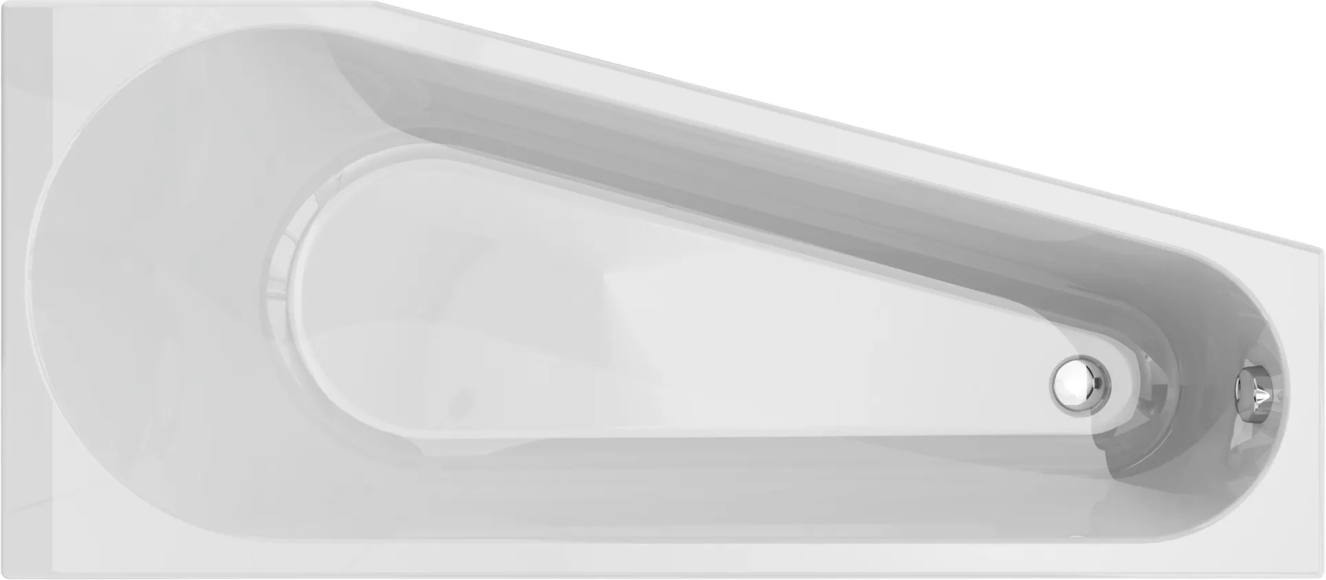 Avellino 160x70 cm rechts, wit