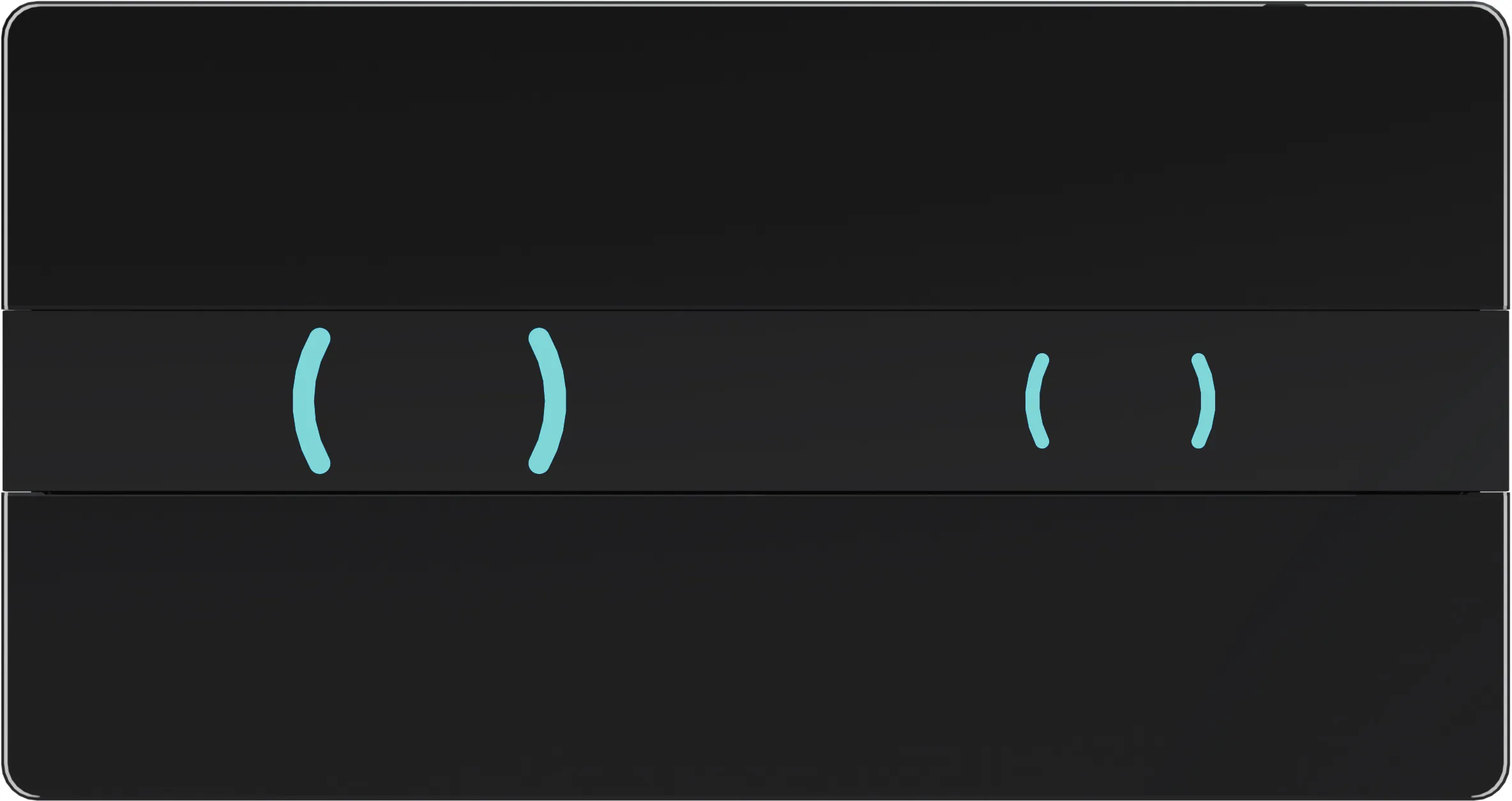 Panel de control XT Ion Glass negro DF