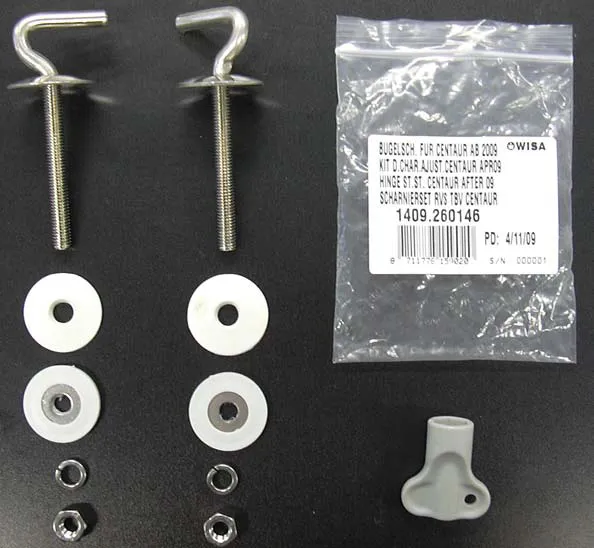 Scharnierset toiletzitting Centaur (vanaf 2009)