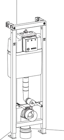 WISA XS WC hoek front 118 cm