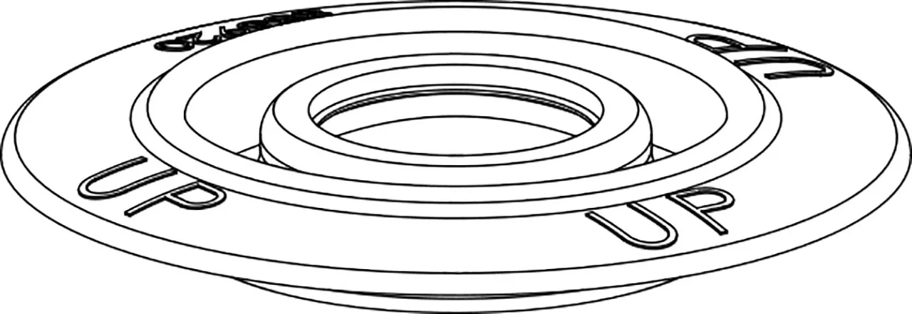 Bodemkleprubber Ø69x19 mm