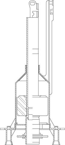 Uitstroommechanisme inclusief bodemkleprubber WISA 2100/2102 SO