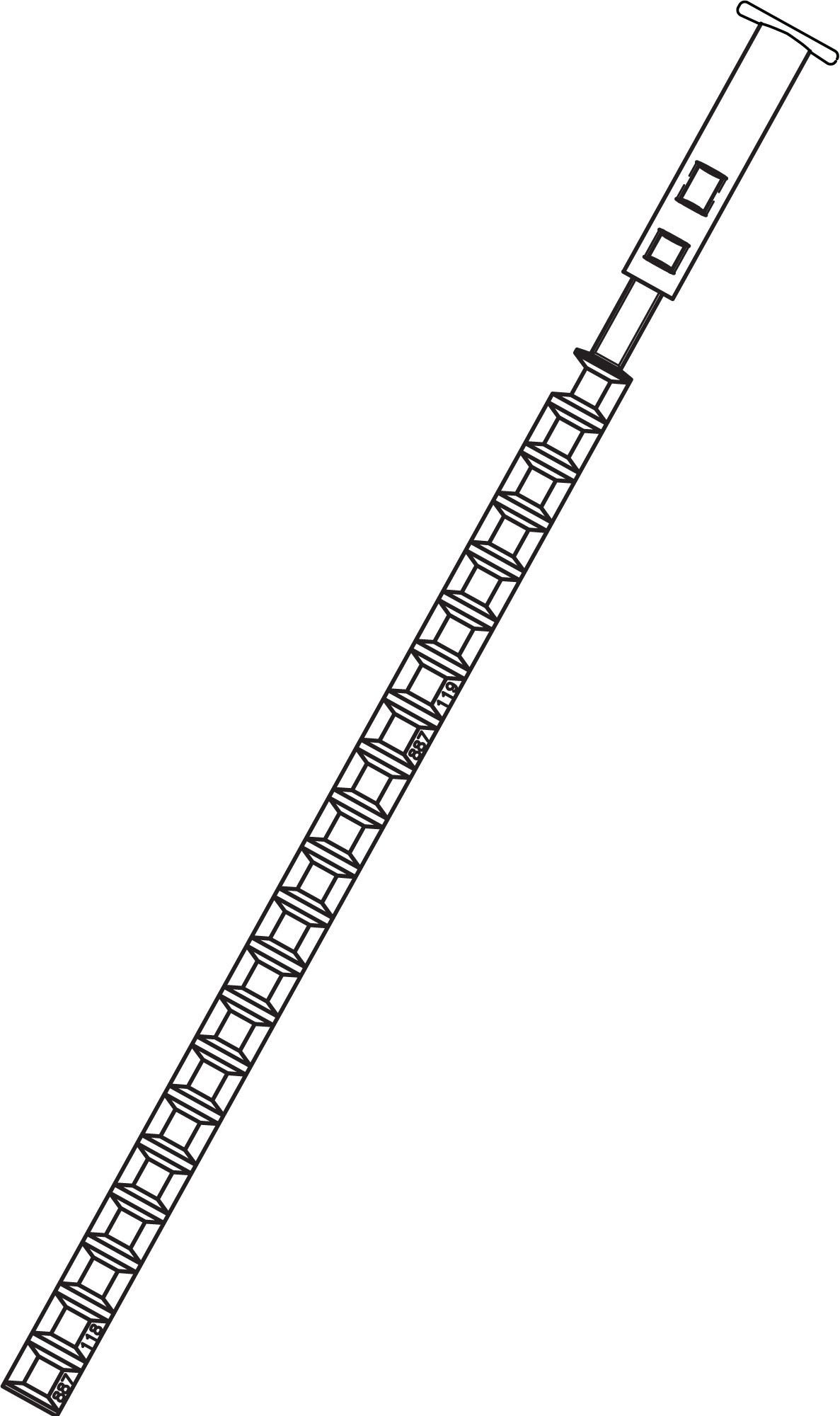 Control pin and head for DF panels