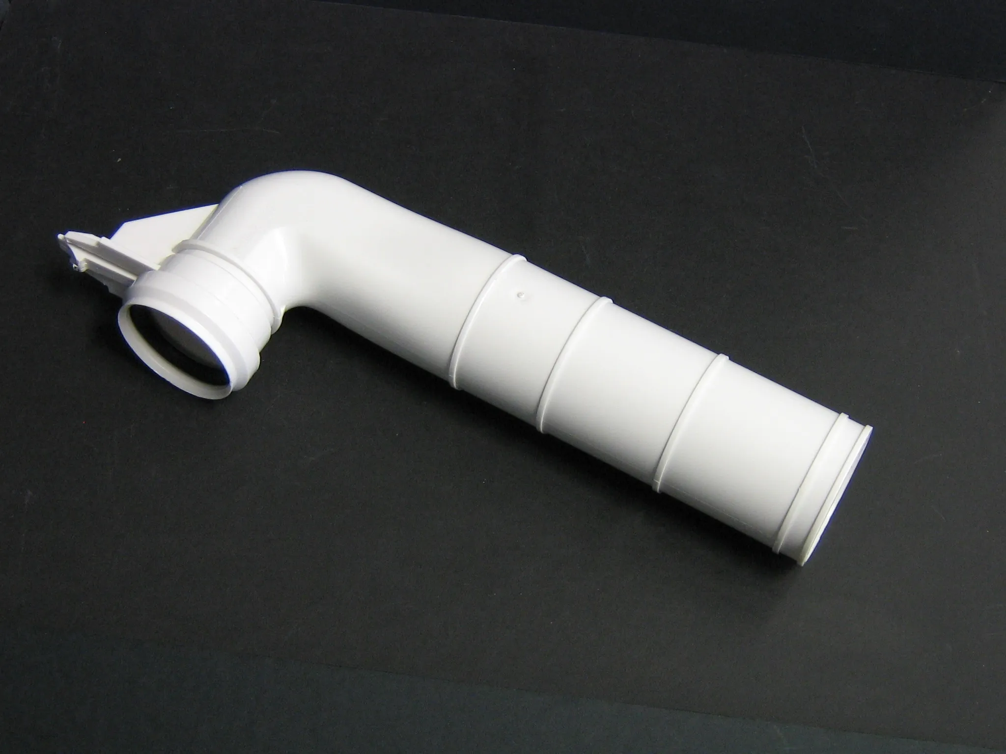 Valpijpbocht met lip L=245 mm