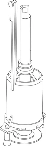 Uitstroommechanisme inclusief bodemkleprubber WISA 500/750/790