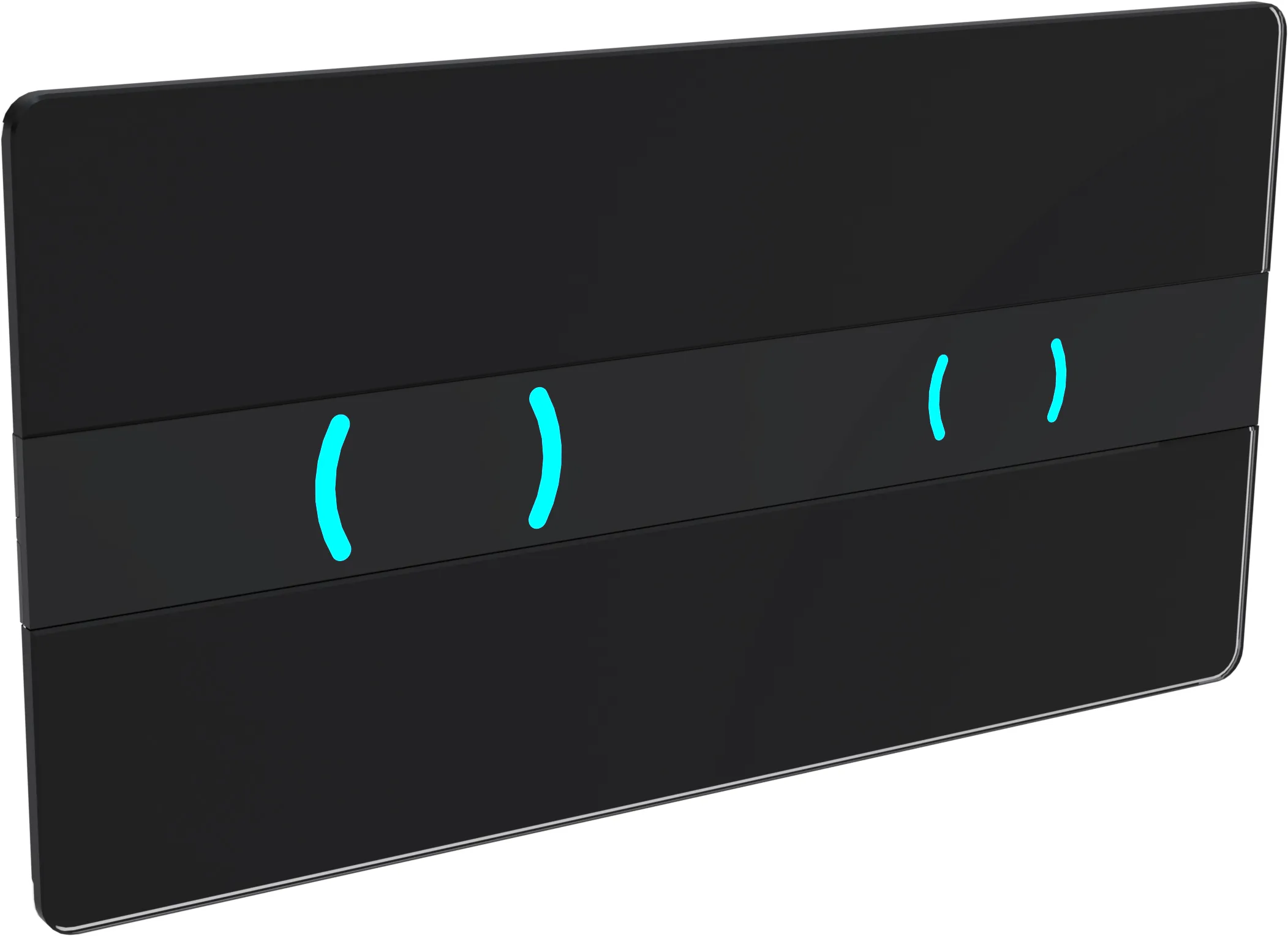 XT bedieningspaneel Ion glas DF, zwart