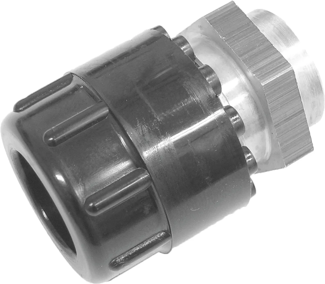 Overgangskoppeling met capulair soldeereind 16 x 15 mm, zwart