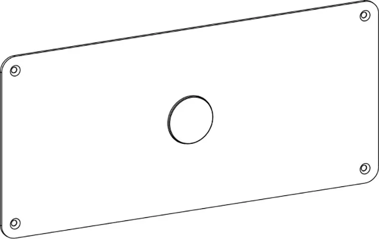 Bedieningspaneel Vandalissimo RVS incl. Pneumatisch uitstroommechanisme