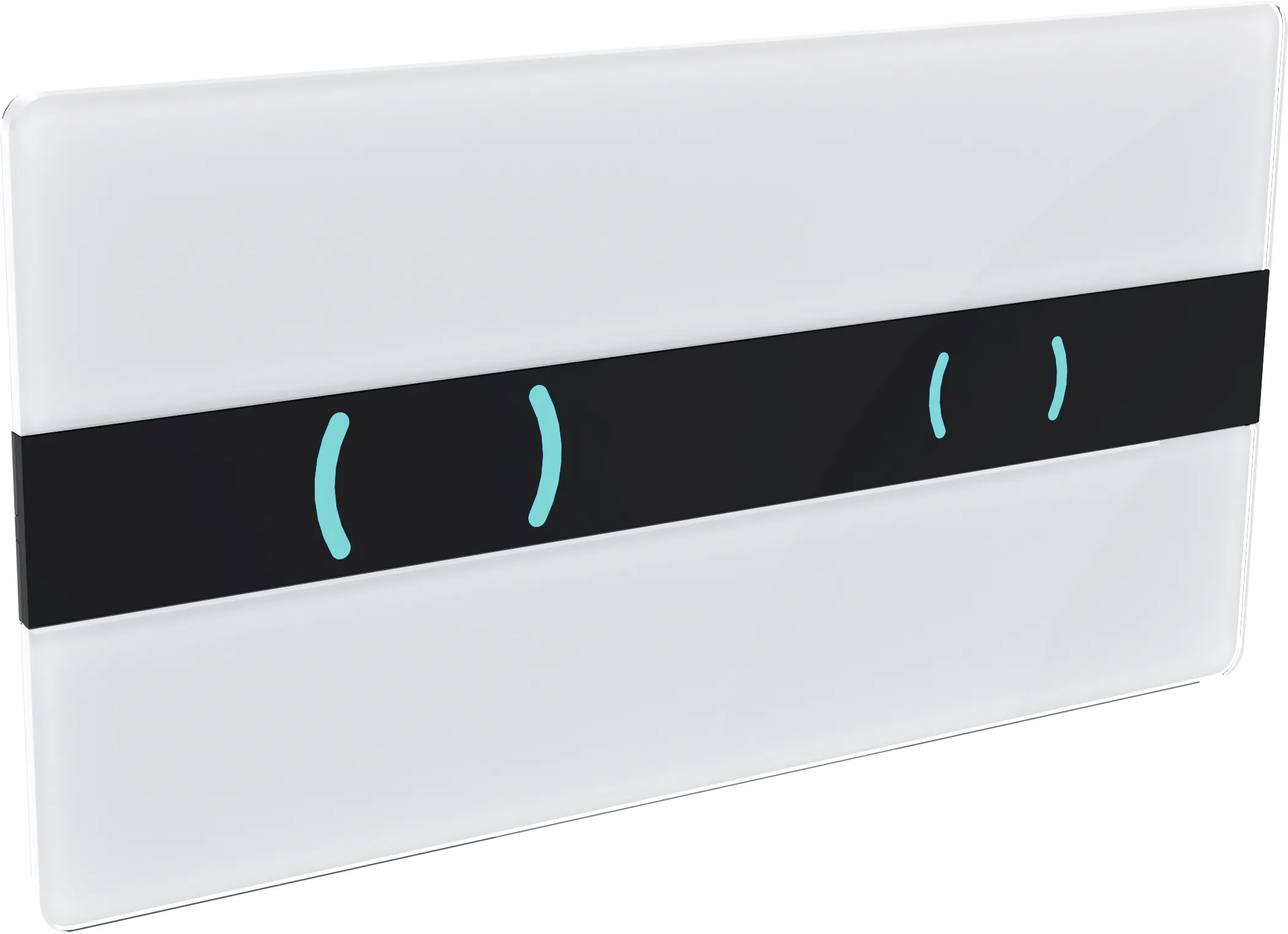 XT bedieningspaneel Ion glas DF, wit