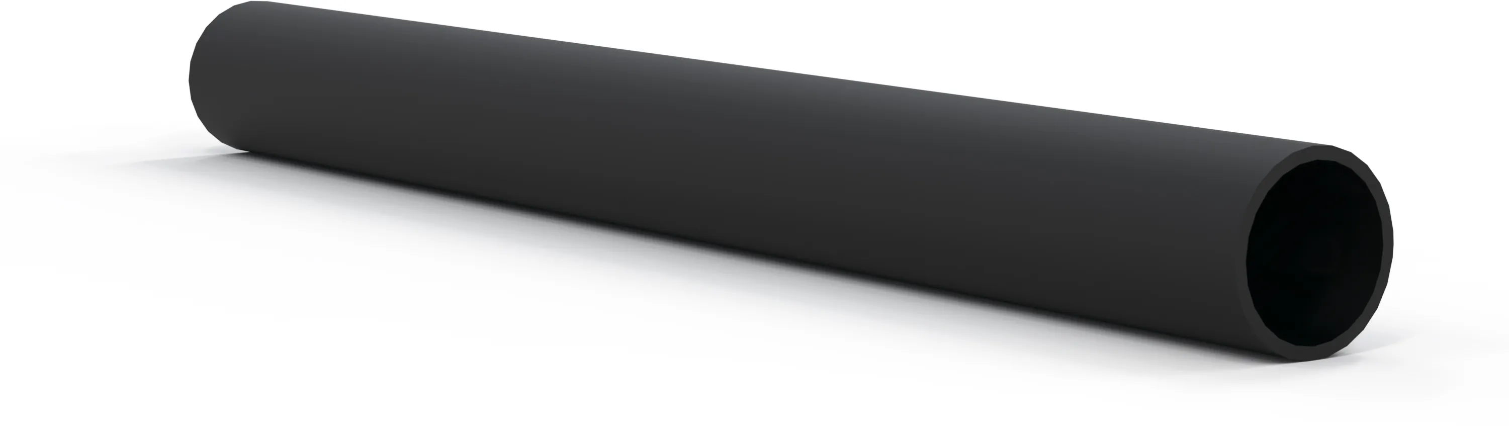 Valpijpverlengbuis 450 mm x 45 mm, zwart