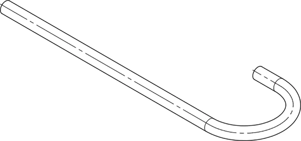 Aansluitpijp midden achter WISA 670/750/790/870/1000/1036/1070, chroom