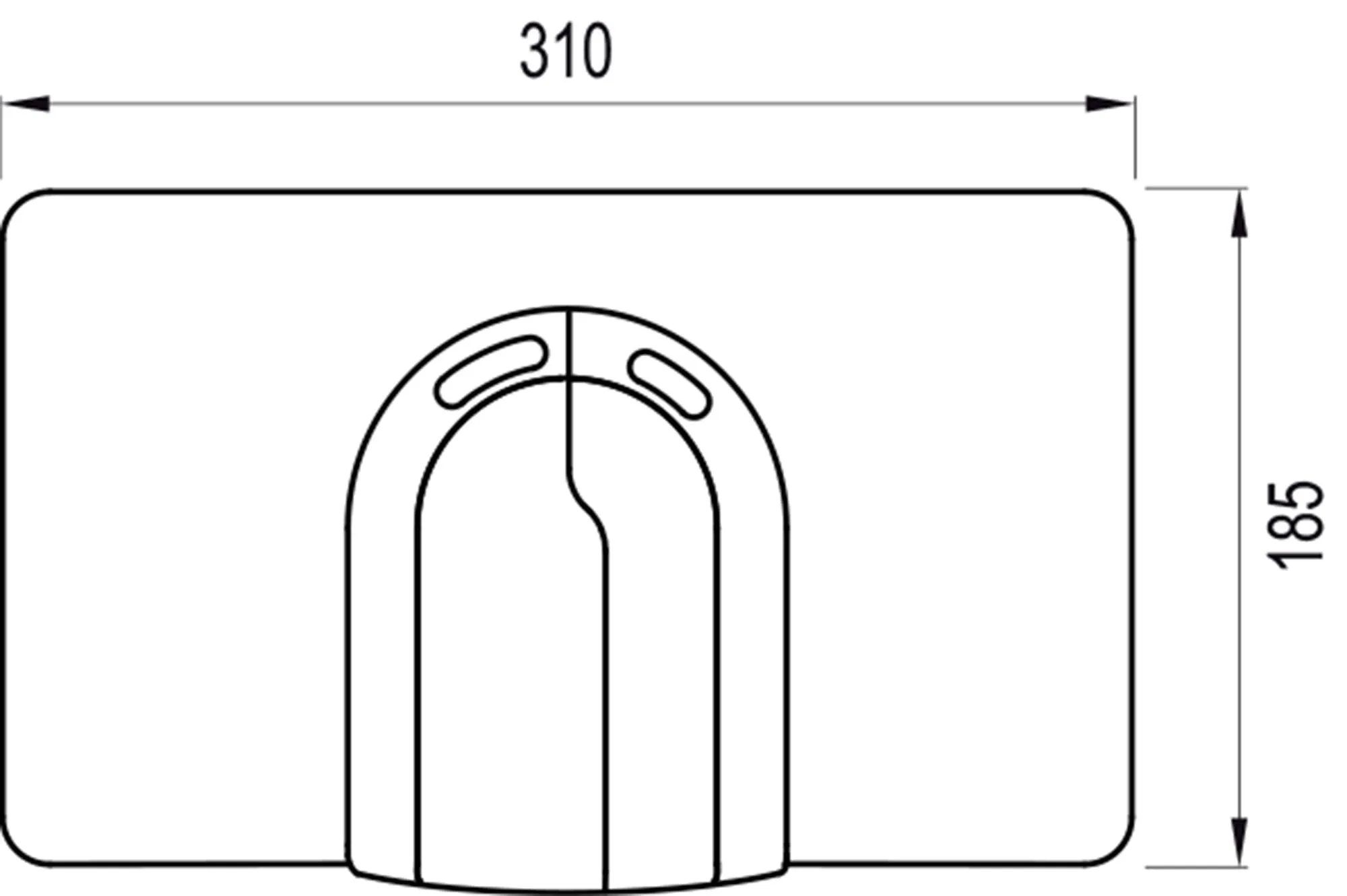 Bedieningspaneel WISA 2100 DF, wit