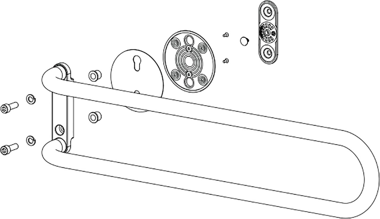 Juego de soportes WISA XS VarioTronic blanco