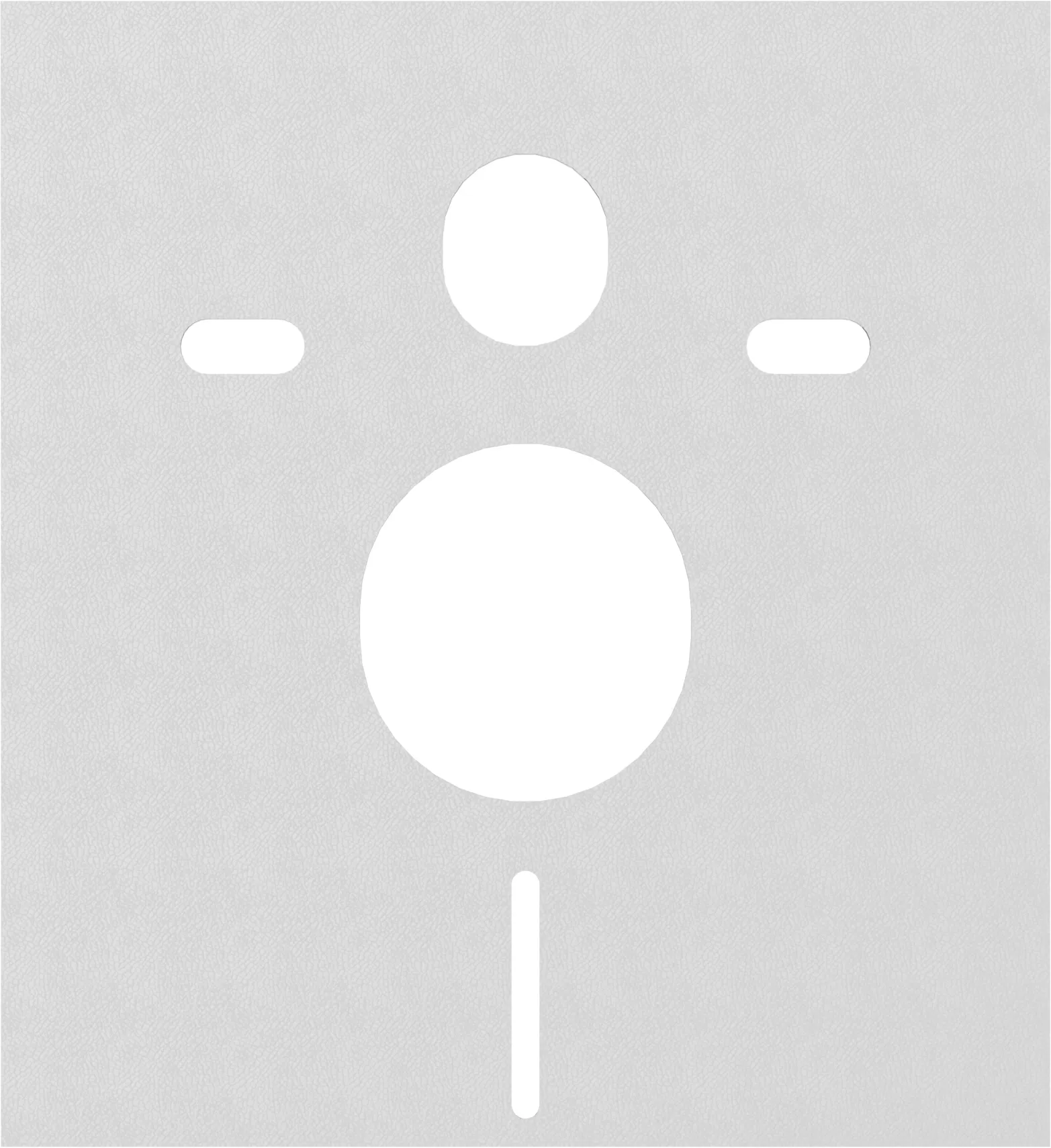 Geluidsisolatieset vierkant voor wandcloset en bidet