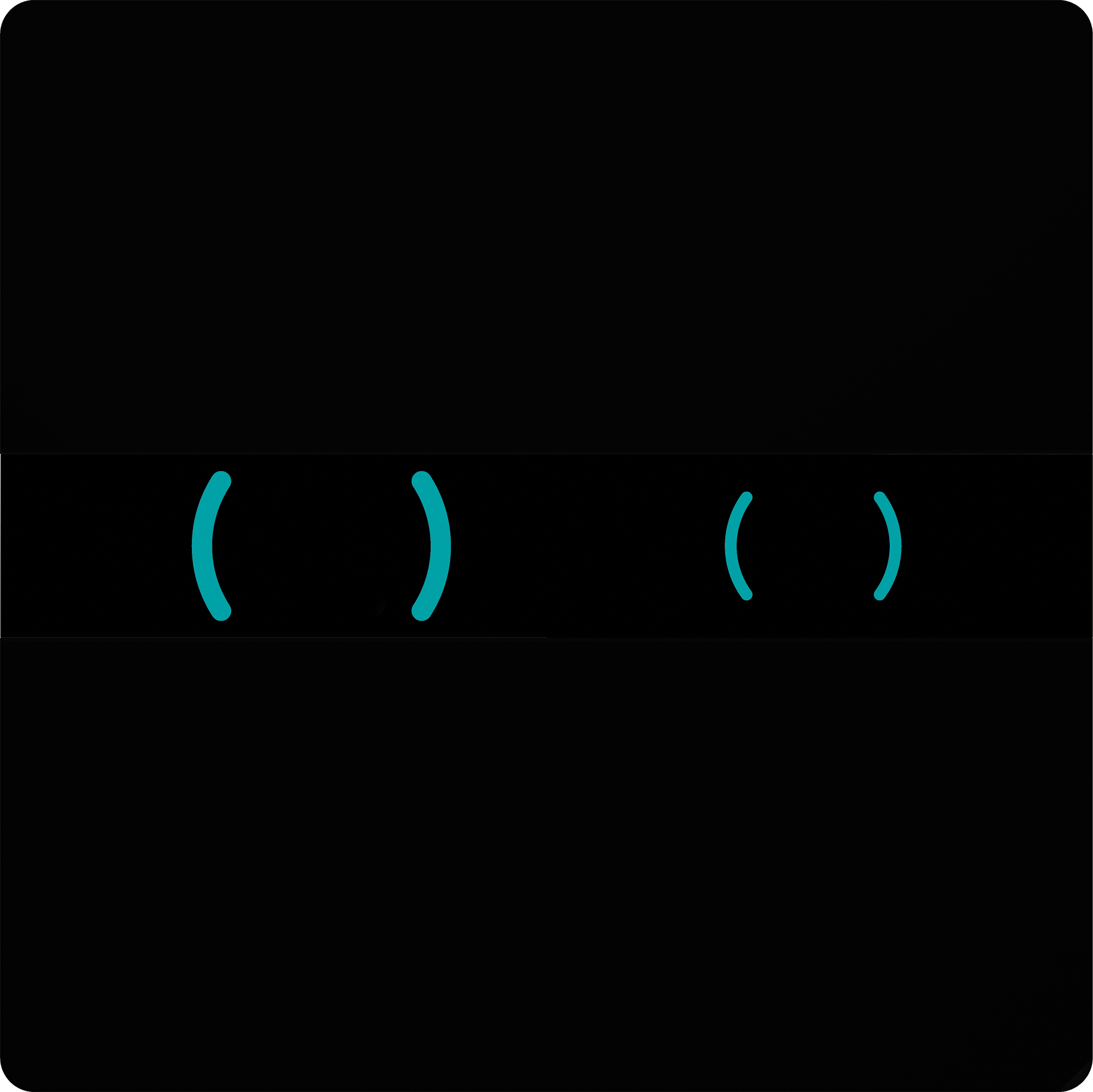 Panel de control XS Eos Glas negro DF