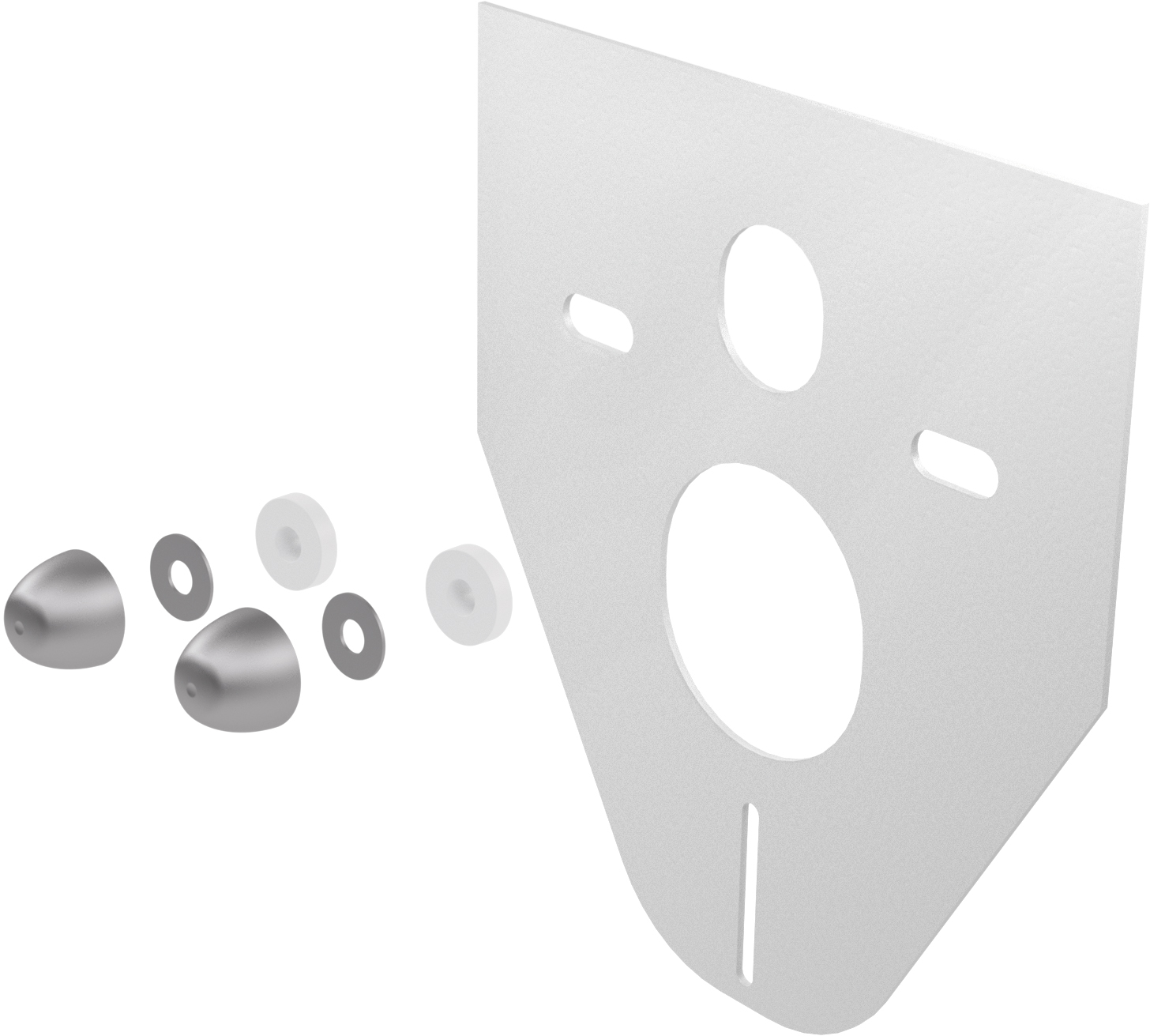 Set de aislamiento acústico para inodoro y bidé suspendidos