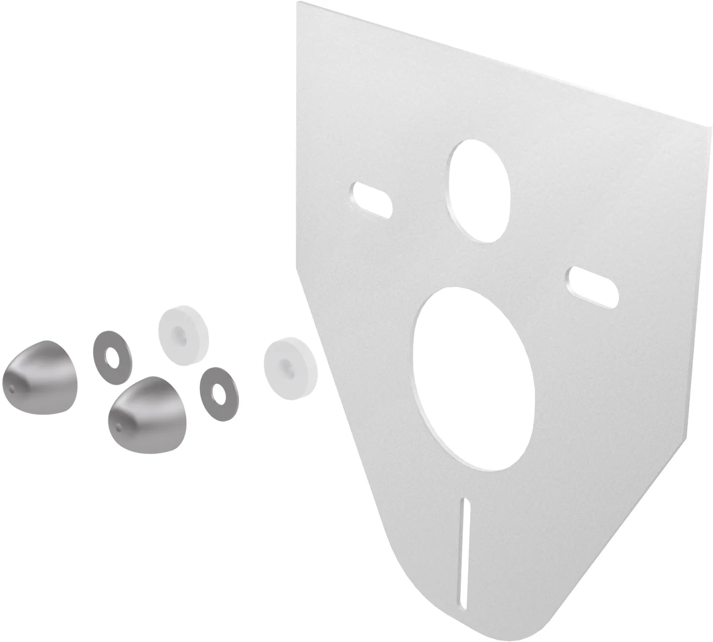 Geluidsisolatieset voor wandcloset en bidet